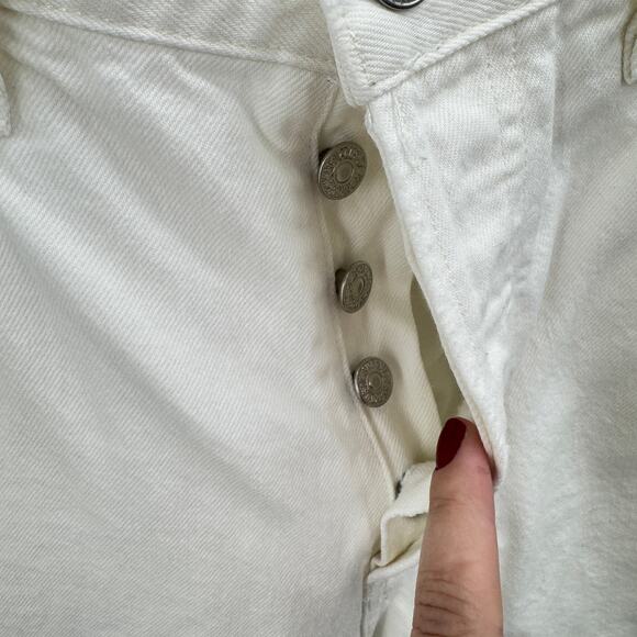 Citizens of Humanity Off-White McKenzie Curved Straight‎ Jeans Size 26 - Picture 9 of 12